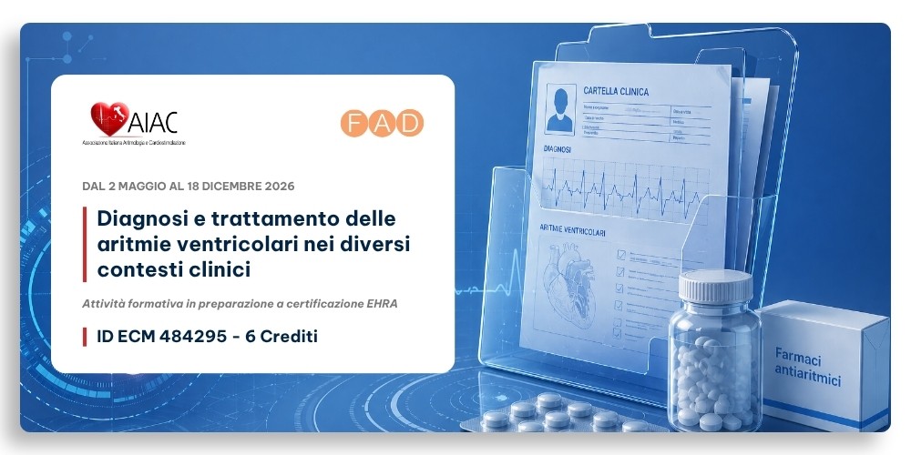 DIAGNOSI E TRATTAMENTO DELLE ARITMIE VENTRICOLARI NEI DIVERSI CONTESTI CLINICI (5008-484295)